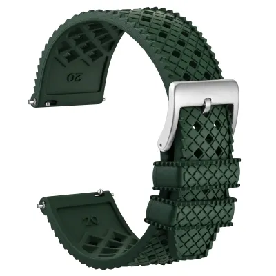 AIYIRUO Cinturini Per Orologi Cinturino In Gomma Fluorurata 19mm 20mm - 2