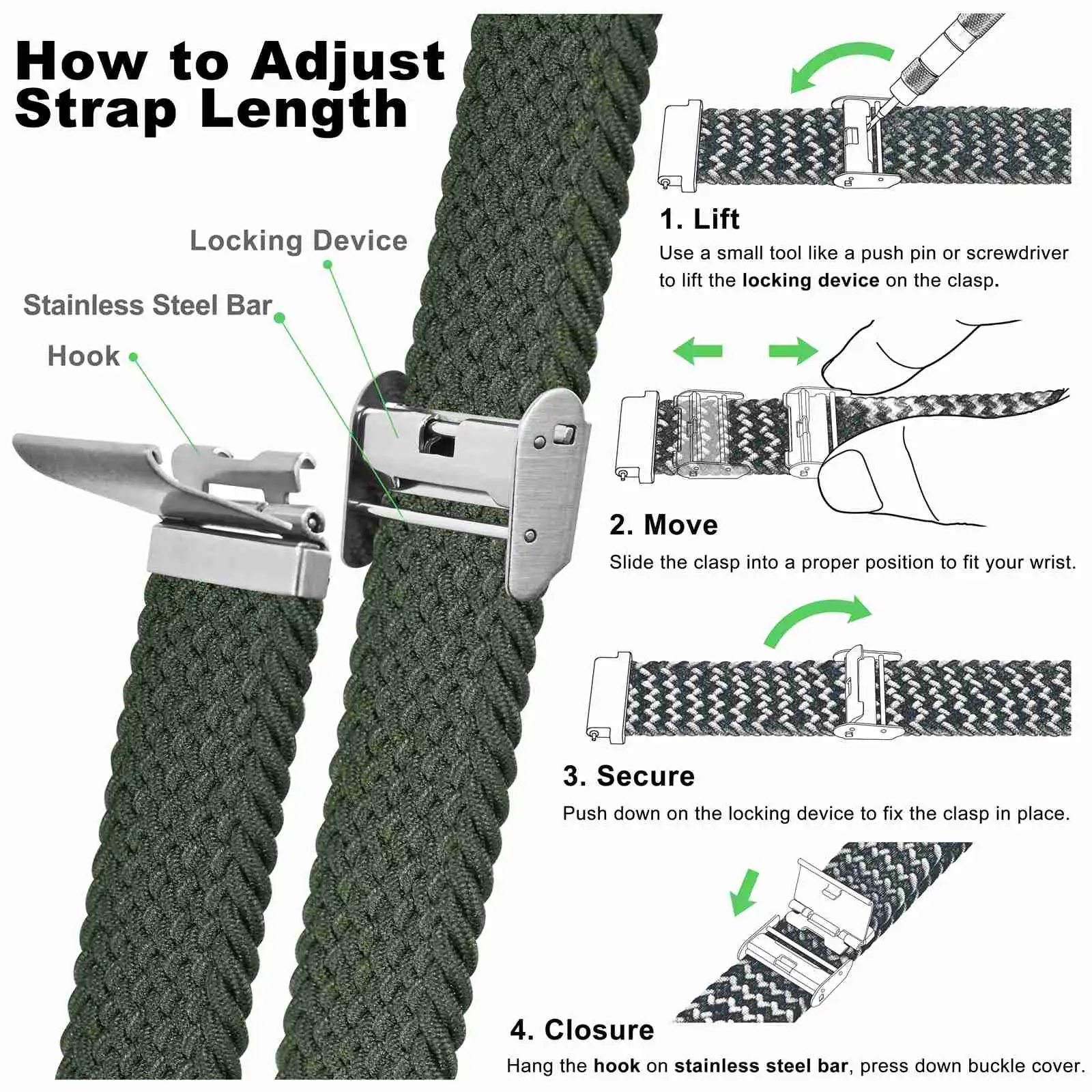 Mesh Strap How To Adjust Size Of Watch Band Adjustment How To
