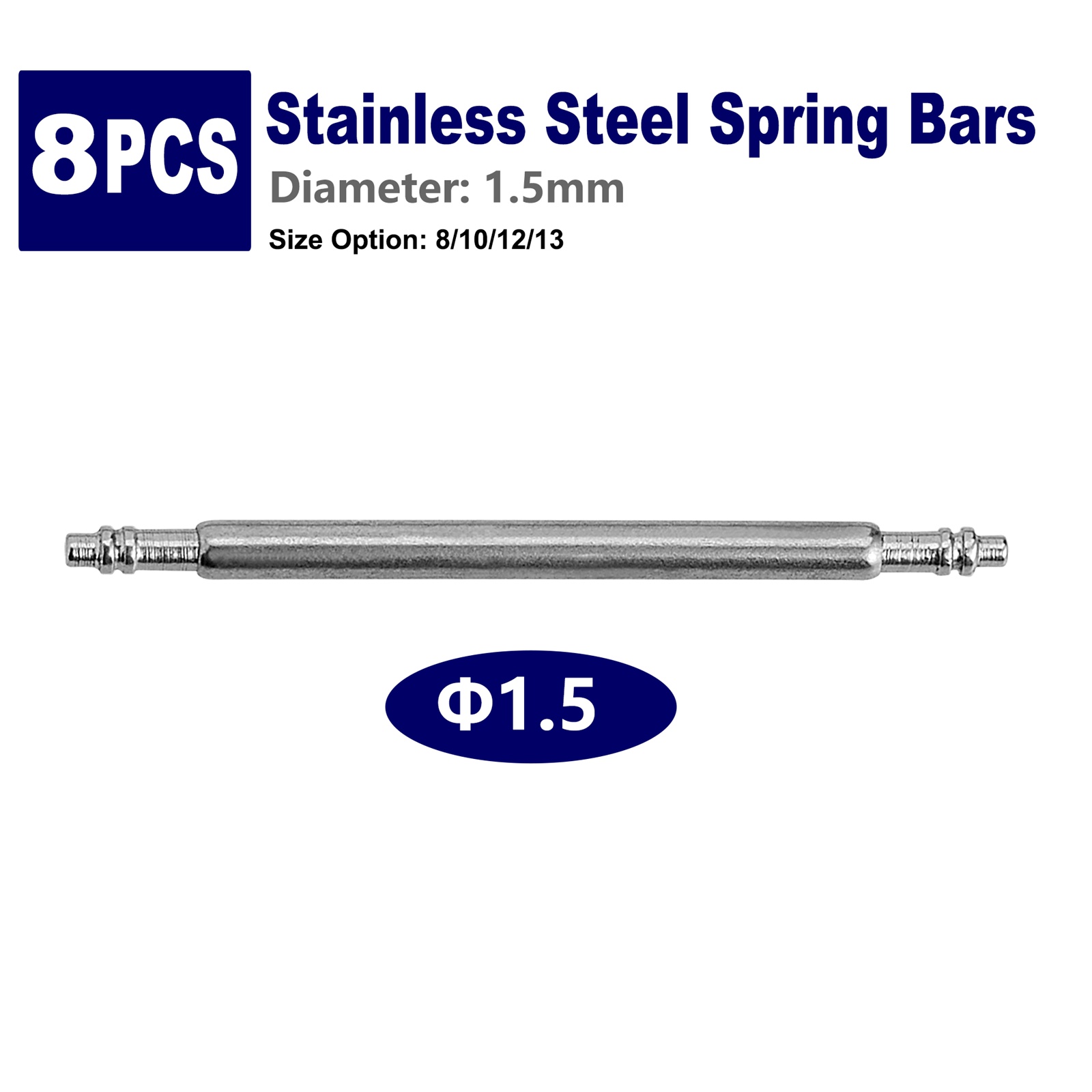 Spring 8 Bar Premium - 8 Pack Spring Bars